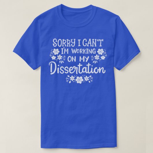 Dissertation doctoraat graad Ph T-shirt (Design voorkant)