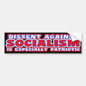 Dissidentie (tegen het socialisme) bumpersticker (Voorkant)