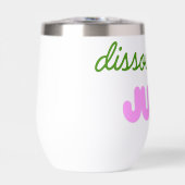 Dissociatie Juice RVS Wijnbeker (Voorkant)