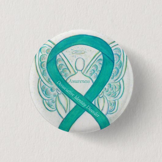 Dissociatieve identiteitsstoornis Awareness Angel  Ronde Button 3,2 Cm (Voorkant)
