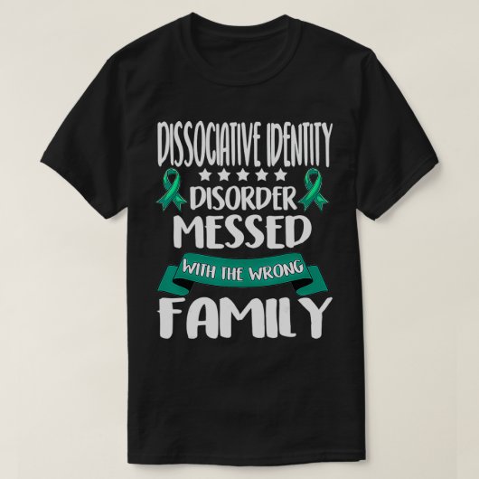 Dissociatieve identiteitsstoornis Awareness Dissoc T-shirt (Design voorkant)