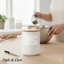 Dissolvable Food Labels for Home and Kitchen Voedselcontainer Etiket