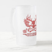 Dissonant Frosted Beer Goblet Matglas Bierpul (Voorkant links)