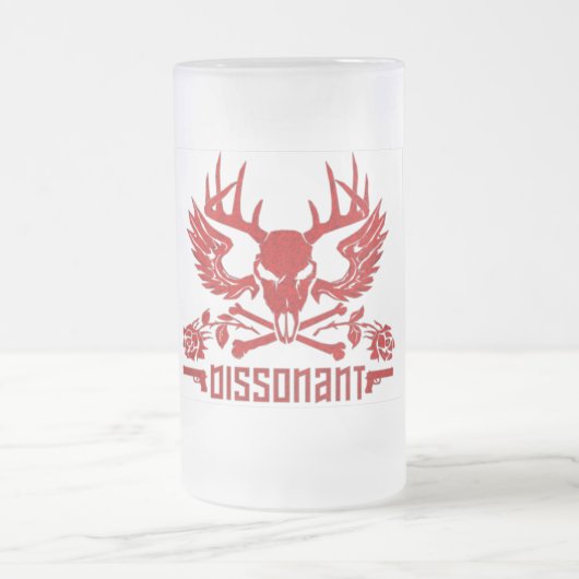 Dissonant Frosted Beer Goblet Matglas Bierpul (Center)