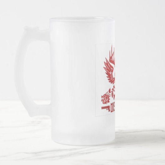 Dissonant Frosted Beer Goblet Matglas Bierpul (Links)