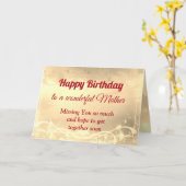 Distance Happy Birthday Kaart (Gele Bloem)