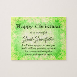 Distance Happy Christmas Great Grandfather Legpuzzel
