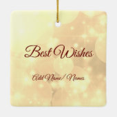 Distance Happy Dad Keramisch Ornament (Achterkant)