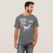 Distance Time Raptor Velociraptor Equation Fun T-shirt (Voorkant volledig)