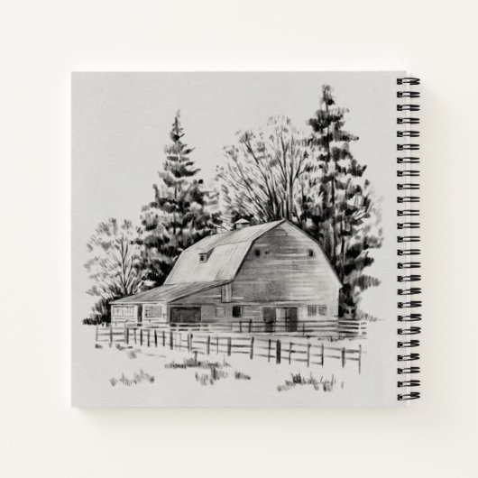 Distant Barn Sketch I Notitieboek (Achterkant)