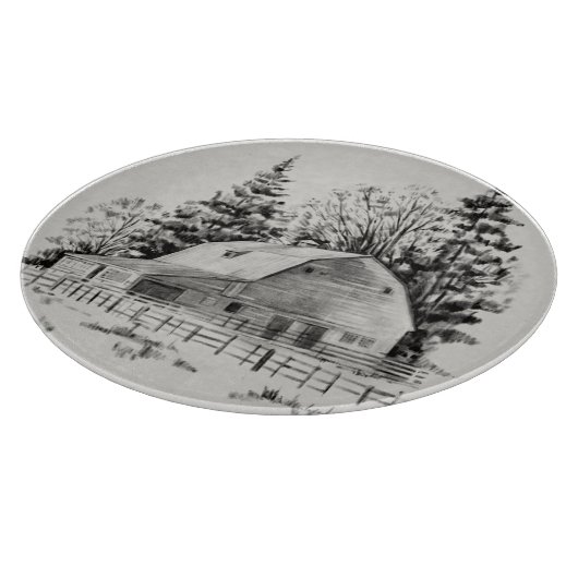 Distant Barn Sketch I Snijplank (Hoek)