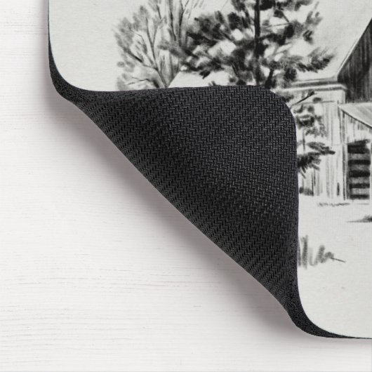 Distant Barn Sketch II Muismat (Hoek)