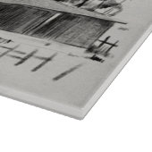 Distant Barn Sketch II Snijplank (Hoek)