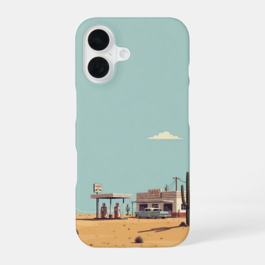Distant Fuel Stop iPhone 16 Hoesje (Achterkant)