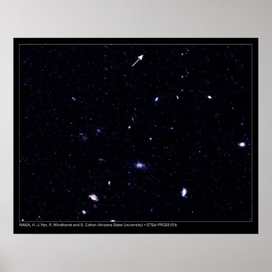 Distant Galaxies Hubble Telescope Poster (Voorkant)