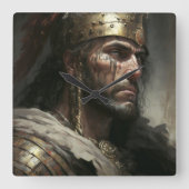 Distant War Vierkante Klok (Voorkant)