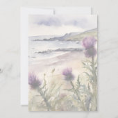 Distel Aquarel Uitnodiging (Achterkant)