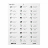 Distel Botanisch Waterverf Retouradres Label (Full Sheet)