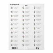 Distel Botanisch Waterverf Retouradres Label (Full Sheet)