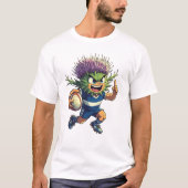 Distel Dash Schots Rugby Motief T-shirt (Voorkant)