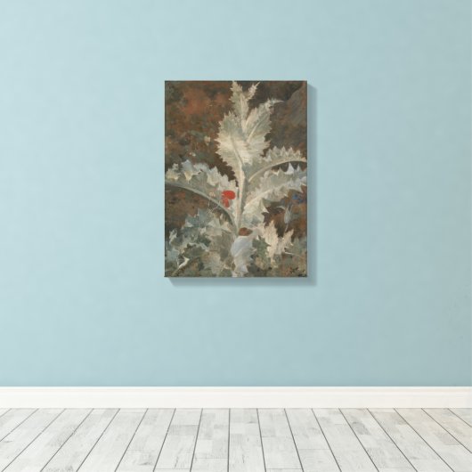 Distel (door John Crome) Canvas Afdruk (Insitu (Houten vloer))
