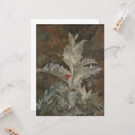 Distel (door John Crome) Kaart (Voorkant / Achterkant in situ)