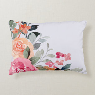 Distel en aquarel Bloemen Boeket Kussen