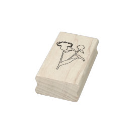 Distel en Klaver Herfst Rubber Stamp Rubberstempel