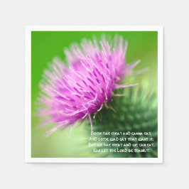 Distel en Selkirk Grace Cocktail servetten