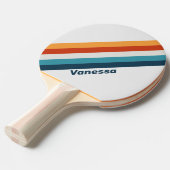  distel gestreept met naam tafeltennisbatje (Voorkant Gekanteld)
