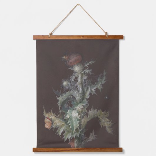Distel met Insecten 1755 Johann C. Dietzsch Hangend Wandkleed (Voorkant)