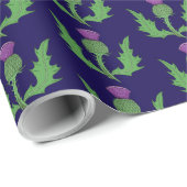 Distel (op blauwe achtergrond) cadeaupapier (Rol Hoek)