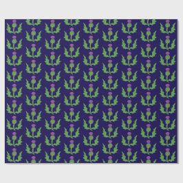 Distel (op blauwe achtergrond) cadeaupapier