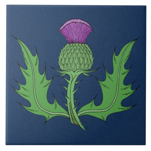 Distel Tegeltje (Voorkant)