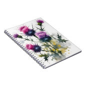 Distel - Watercolor bloemen Notitieboek (Rechterzijde)