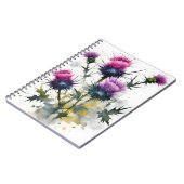 Distel - Watercolor bloemen Notitieboek (Linkerzijde)