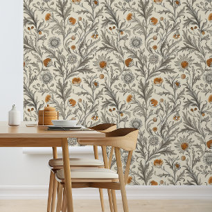 Distel Wildflower Floral Behang