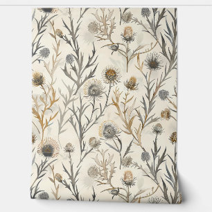 Distel Wildflower Floral Behang