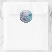 Distelbloesems Ronde Sticker (Tas)