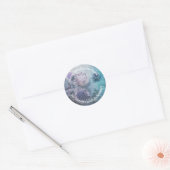 Distelbloesems Ronde Sticker (Envelop)