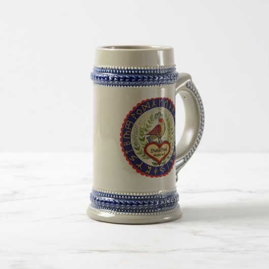 Distelfink Stein Bierpul (Voorkant rechts)
