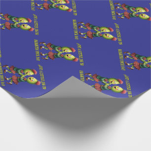 Distels die plaid dragen, slechts een klein deuntj cadeaupapier