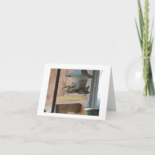 Distelvink, Helder en Blij Kaart (Achterkant)