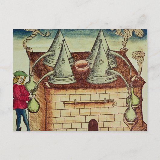 Distillatiemethoden Briefkaart (Voorkant)