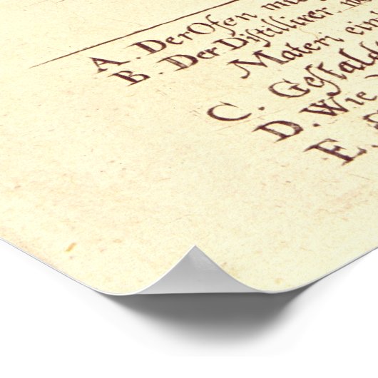 Distillatingapparatuur Poster (Hoek)