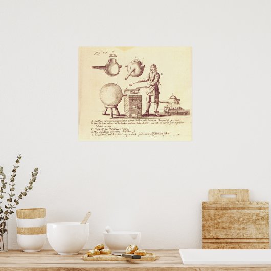 Distillatingapparatuur Poster (Keuken)