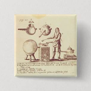 Distillatingapparatuur Vierkante Button 5,1 Cm