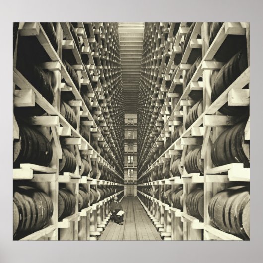 Distillerie Barrel Racks 1905 Poster (Voorkant)