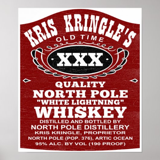 Distillerie Noord-Noordpool Funny Poster met kerst (Voorkant)