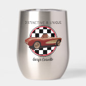 Distinct & Uniek, Mijn Corvette Wijn Tumbler (Achterkant)